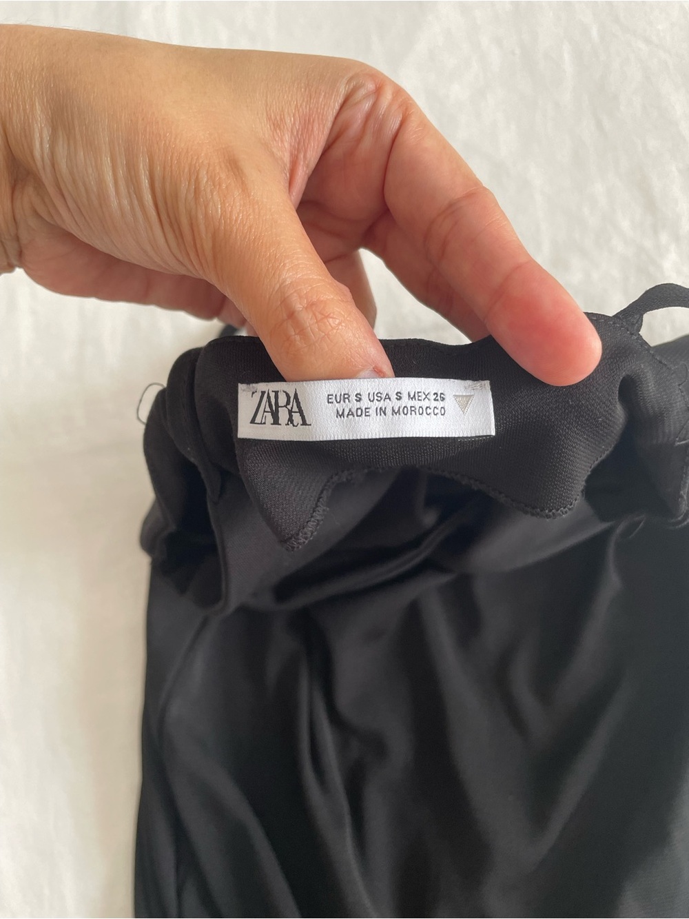 Zara Black Cutout Maxi Dress with Spaghetti Straps - Picture 5 of 5